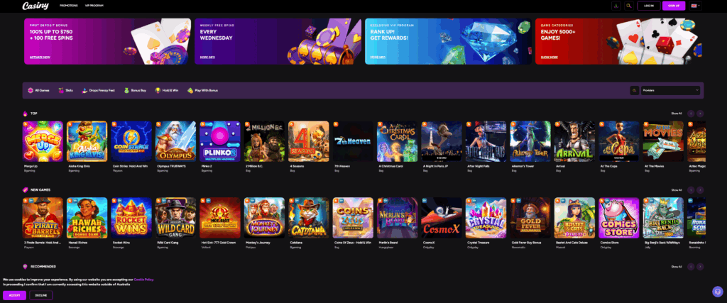 Exploring the Exciting Casiny Casino No Deposit Bonus 16